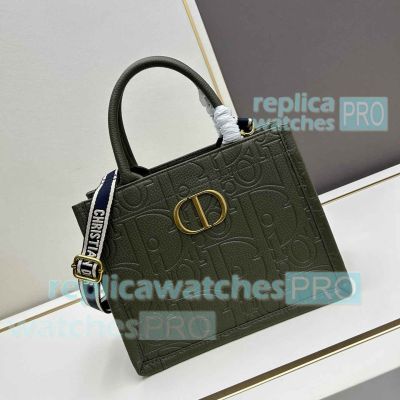 Replica CD Green Di0r Book Tote Shopping Bag Small Size